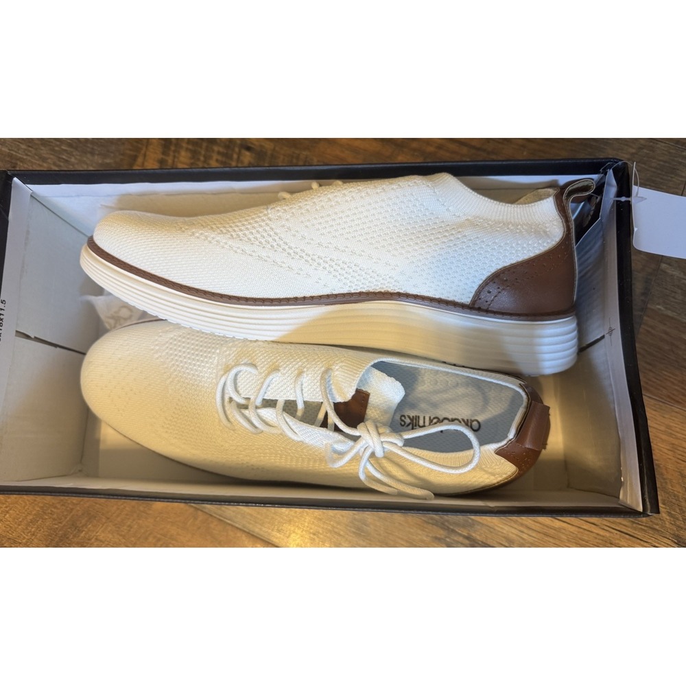 Akademiks  Men Olney White Lace‎ Up  Size 10 M Casual Shoes New In Box